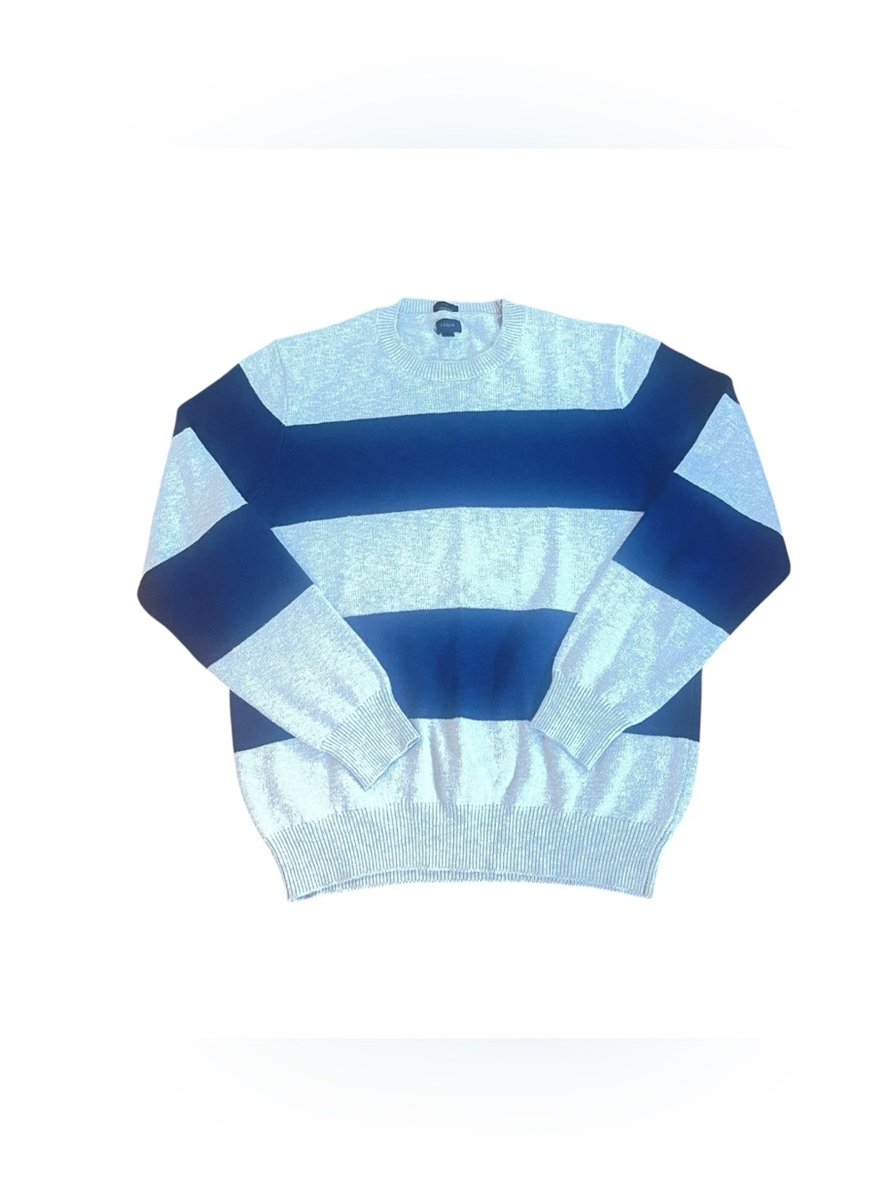 J. Crew Men's 100% cotton Stripe Crewneck Sweater